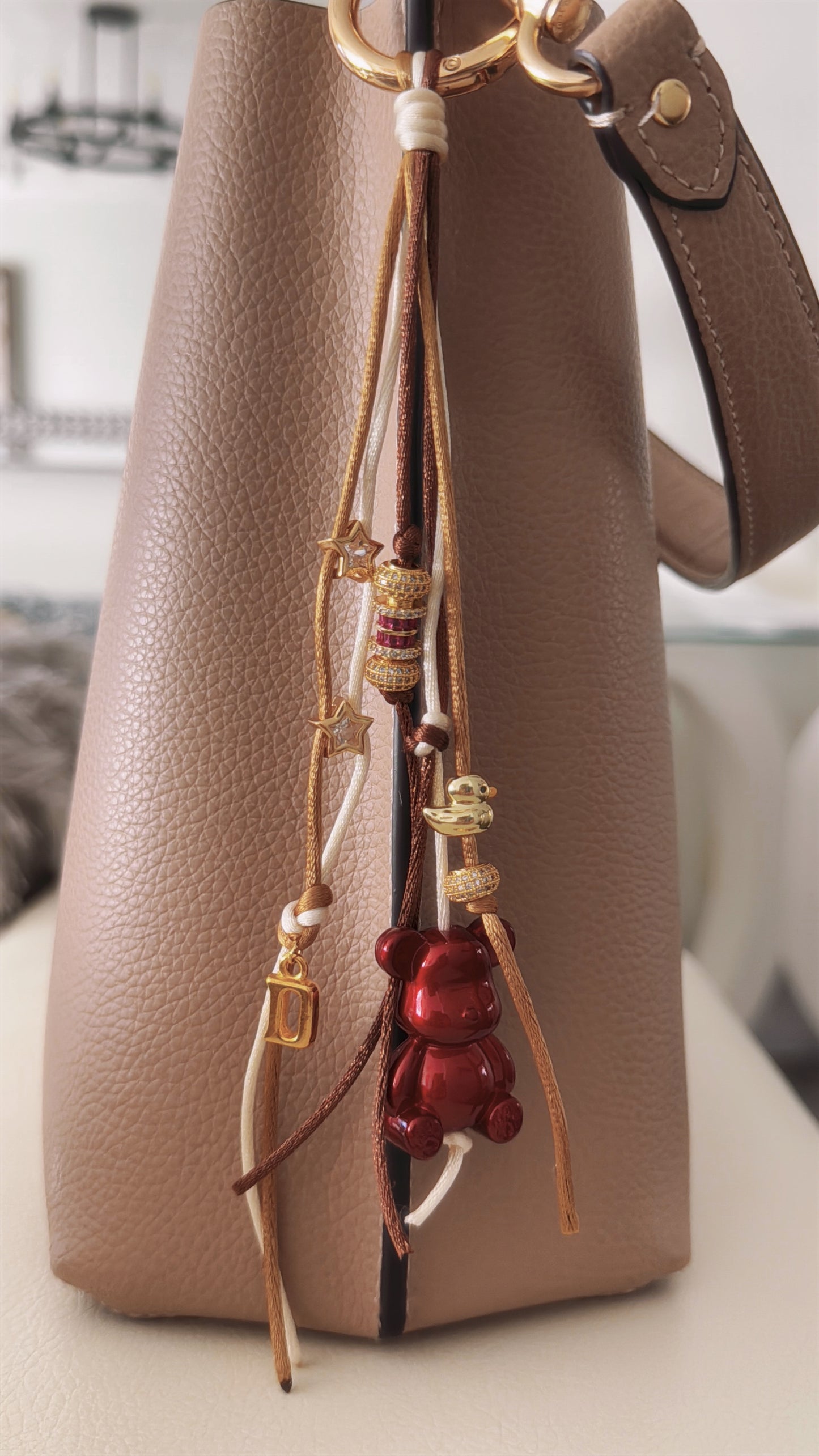 Personalized Teddy Bag Charm image 1