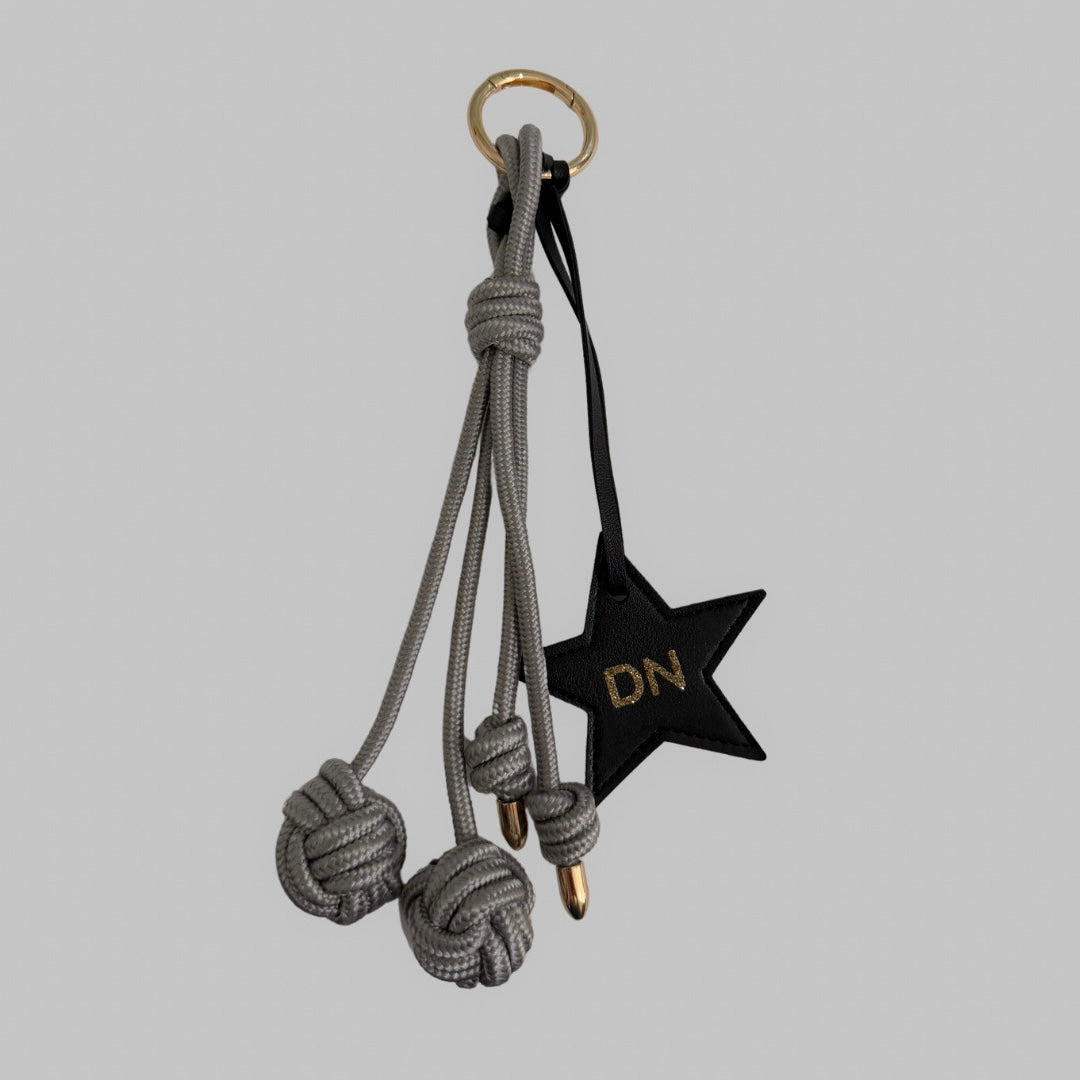 Personalized Midnight Star Bag Charm image 0