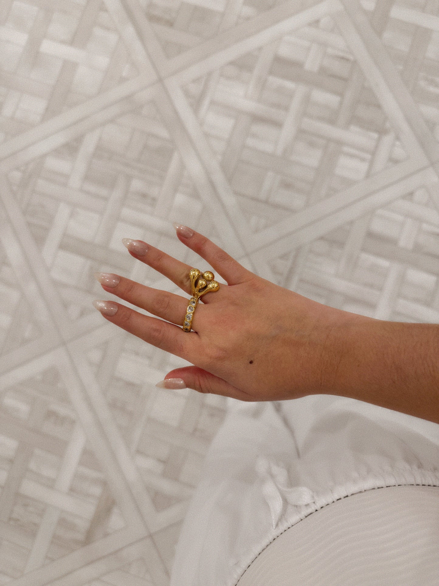 Golden Flow Ring