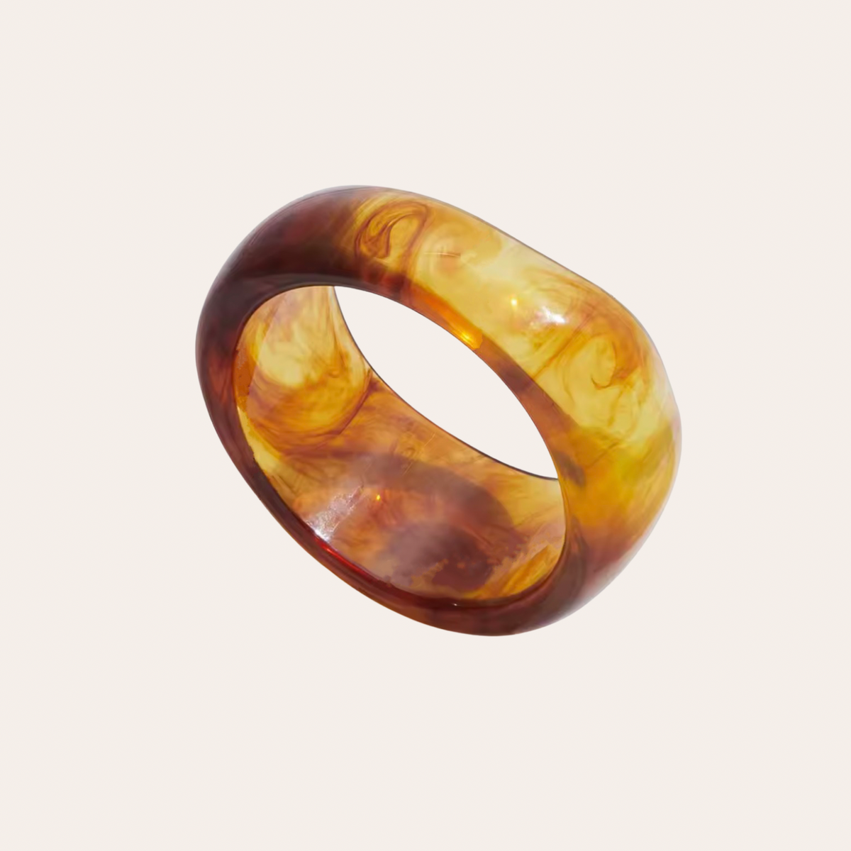Sculpt Bangle | Amber