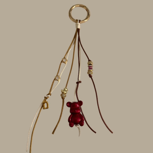 Personalized Teddy Bag Charm  image 0