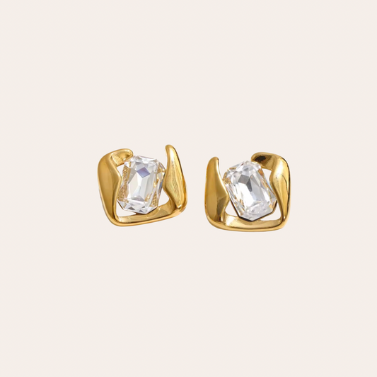 The Martini Earrings - Clear