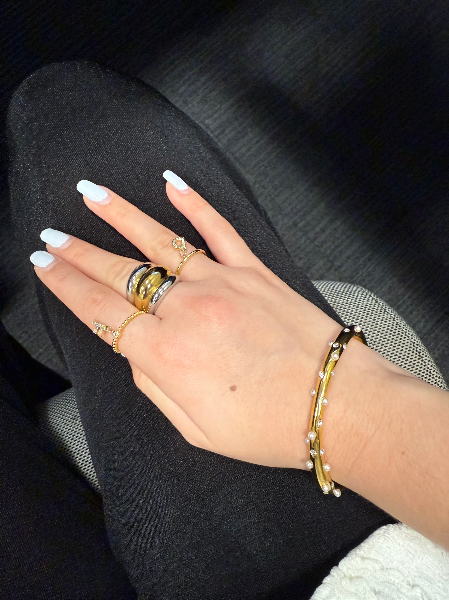 Initial Luxe Ring (Adjustable) image 2