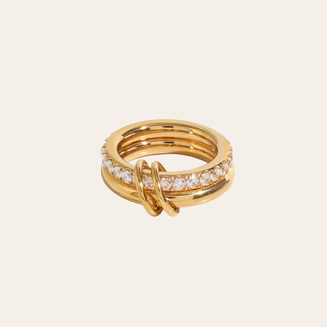 Golden Promise Rings - Clear
