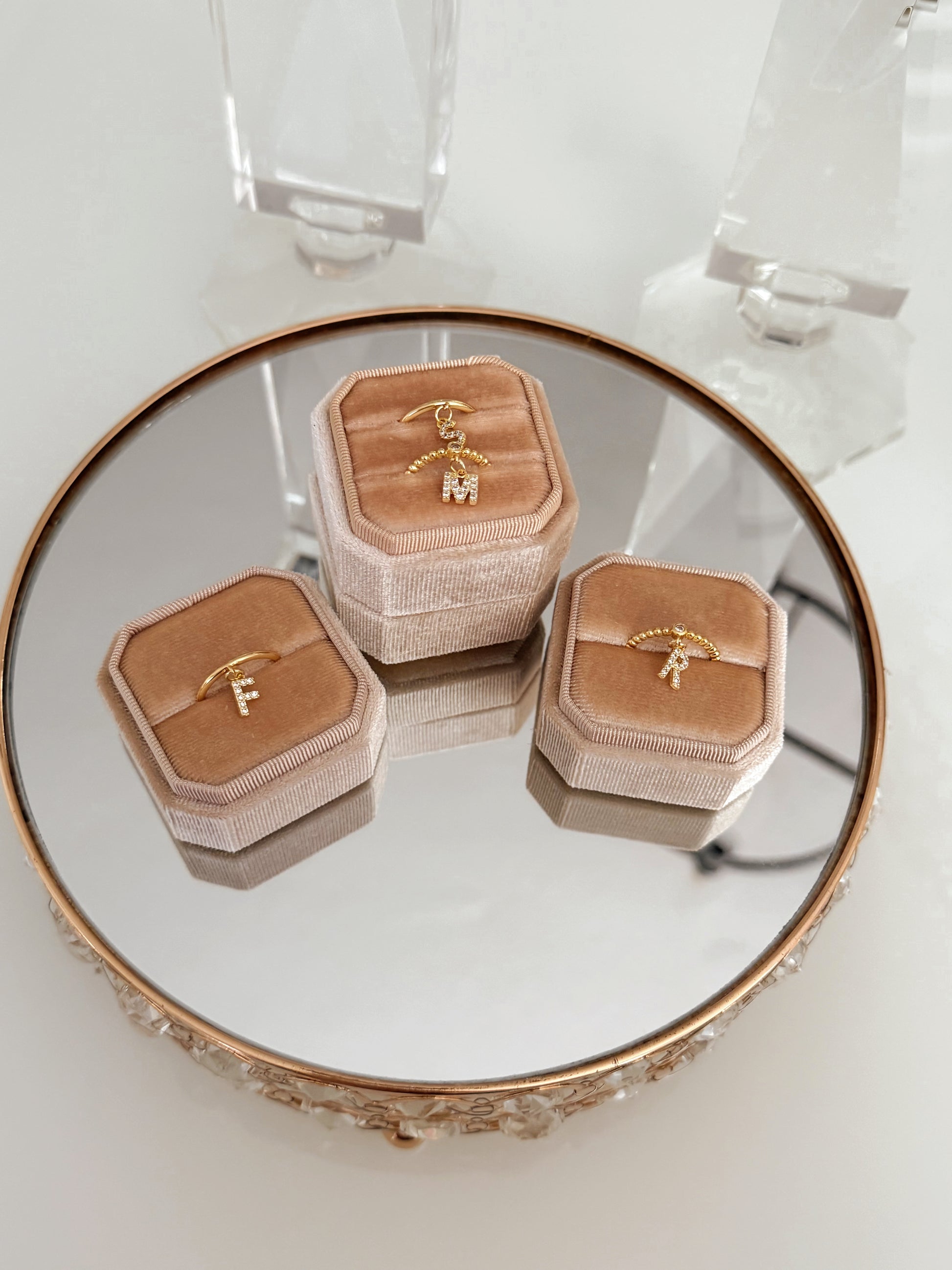 Initial Luxe Ring (Adjustable) image 1
