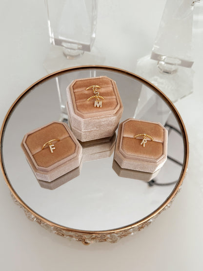 Initial Luxe Ring (Adjustable) image 1