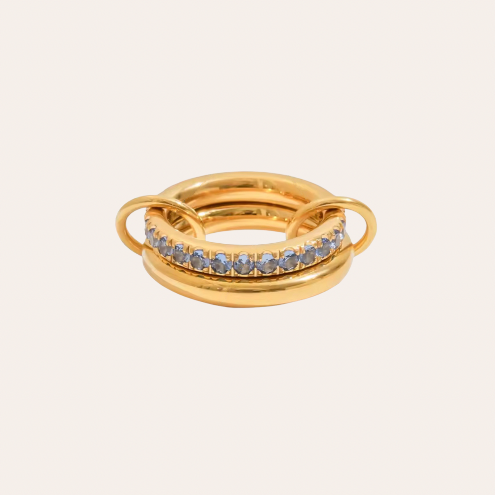 Golden Promise Ring - Sky Blue