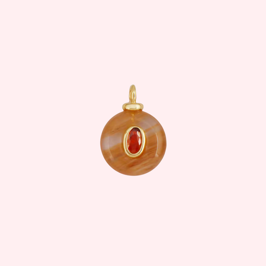 Amber Stone Charm