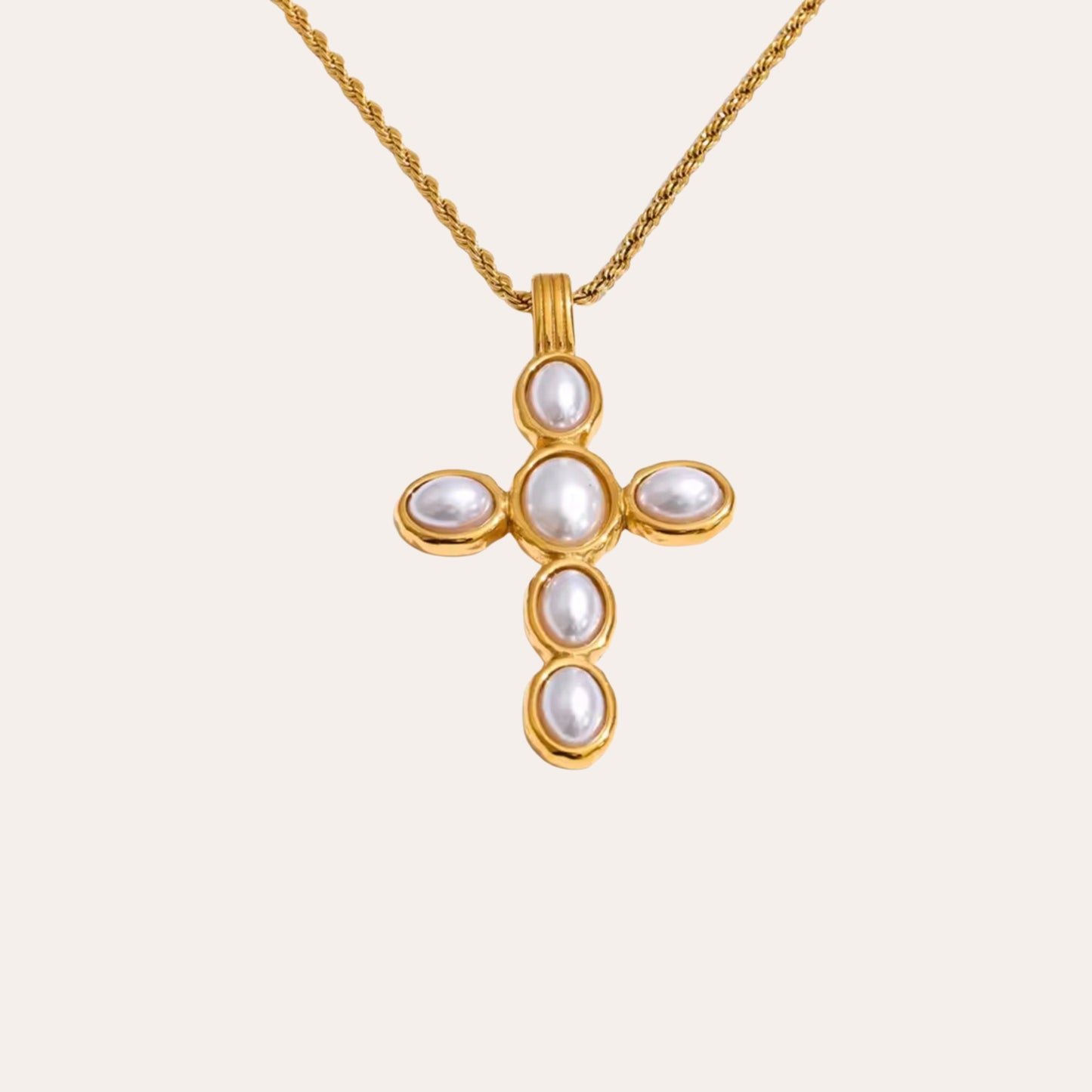 Faith & Pearl Necklace