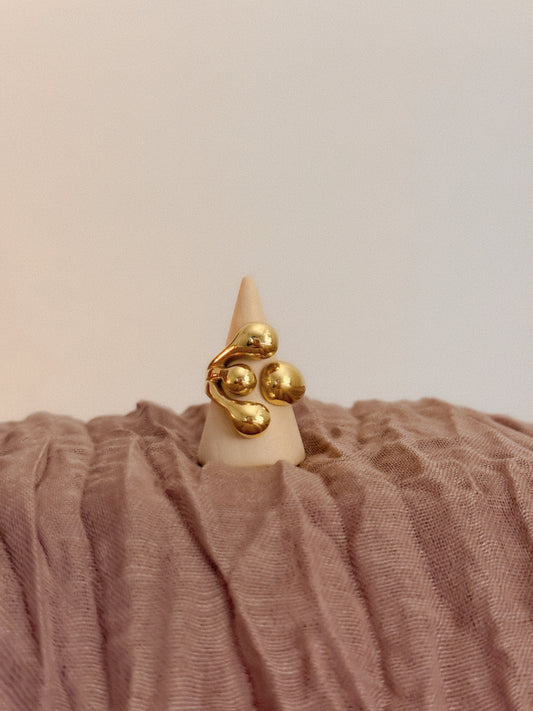 Golden Flow Ring
