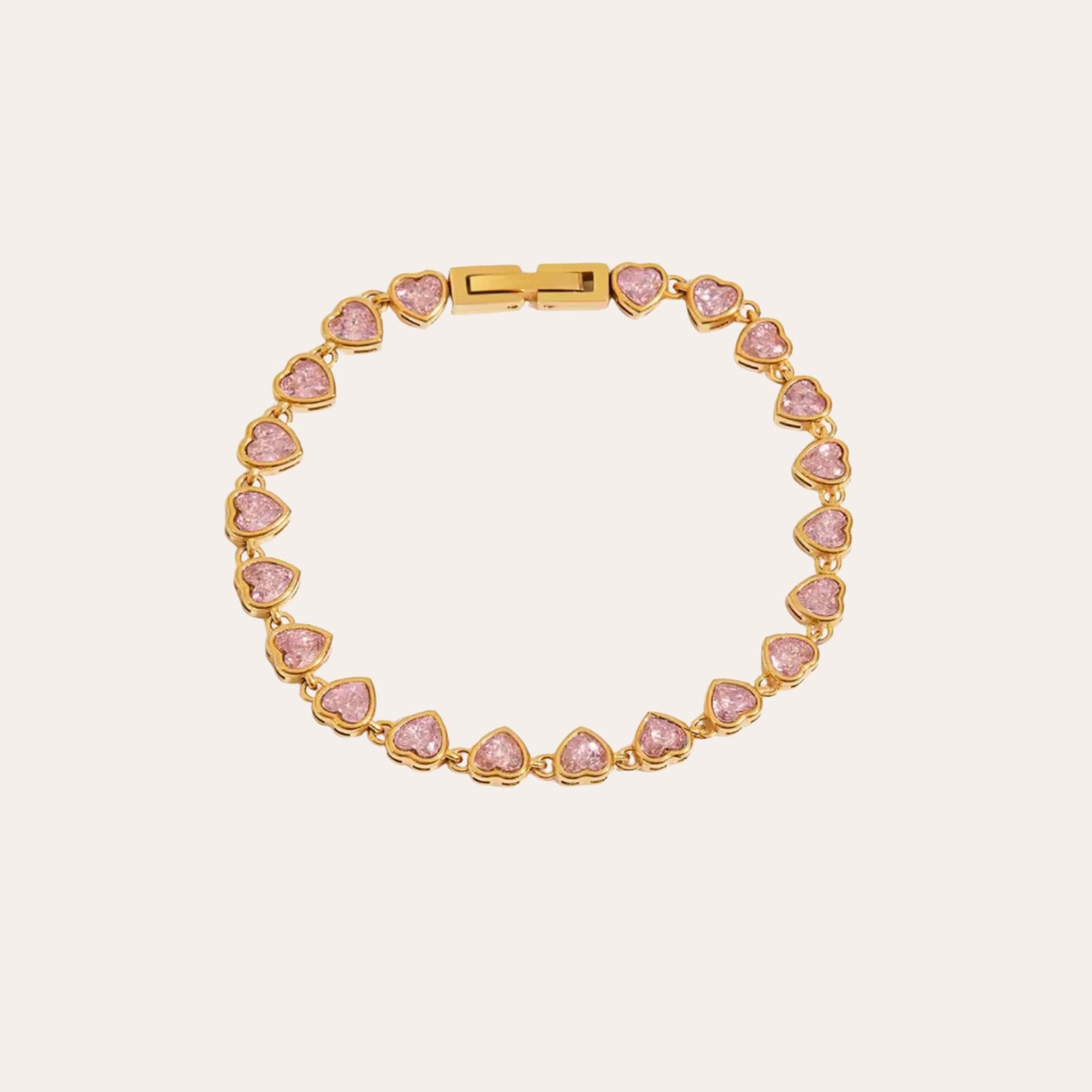 Pink Heart Glow Bracelet