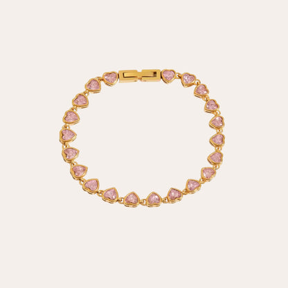 Pink Heart Glow Bracelet