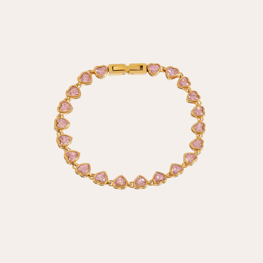 Pink Heart Glow Bracelet