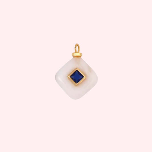 White Stone Charm