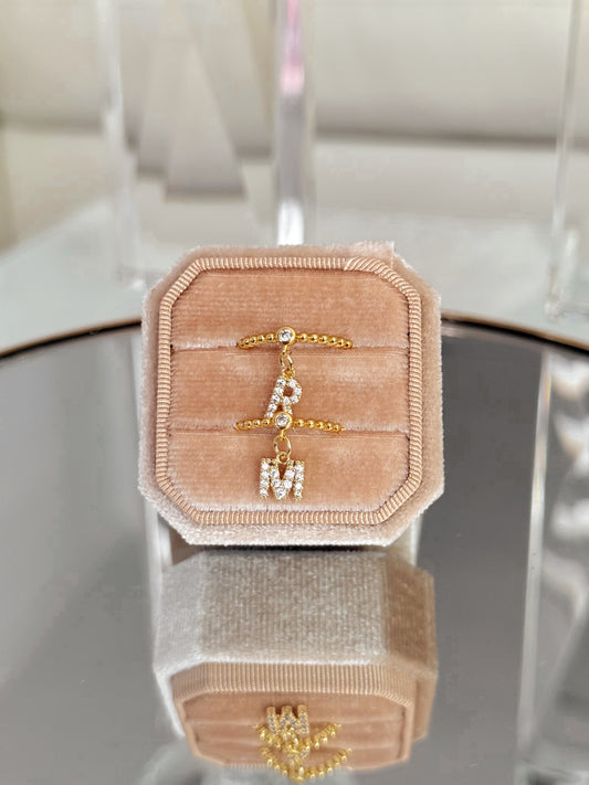 Initial Luxe Ring (Adjustable) image 0