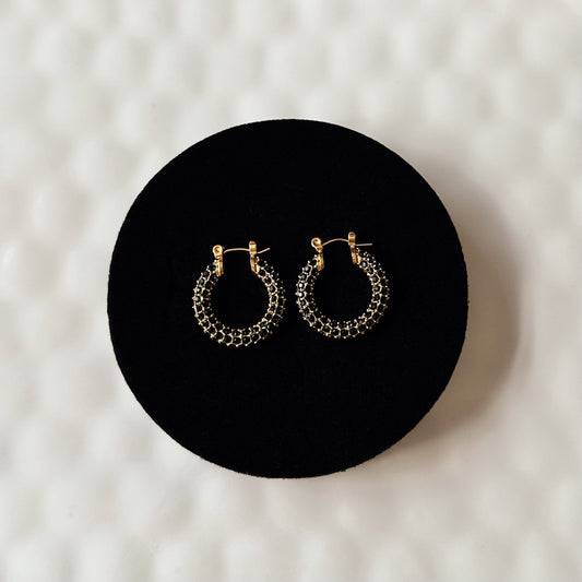 Small Evergreen Hoops image 0